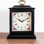 Hermle 22915-V82114 Tischuhr Austen Vintage Schwarz Quartzwerk mit Melodie