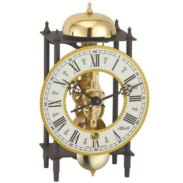  Hermle 23003-000711 Tischuhr York Skelett Schwarz-gold