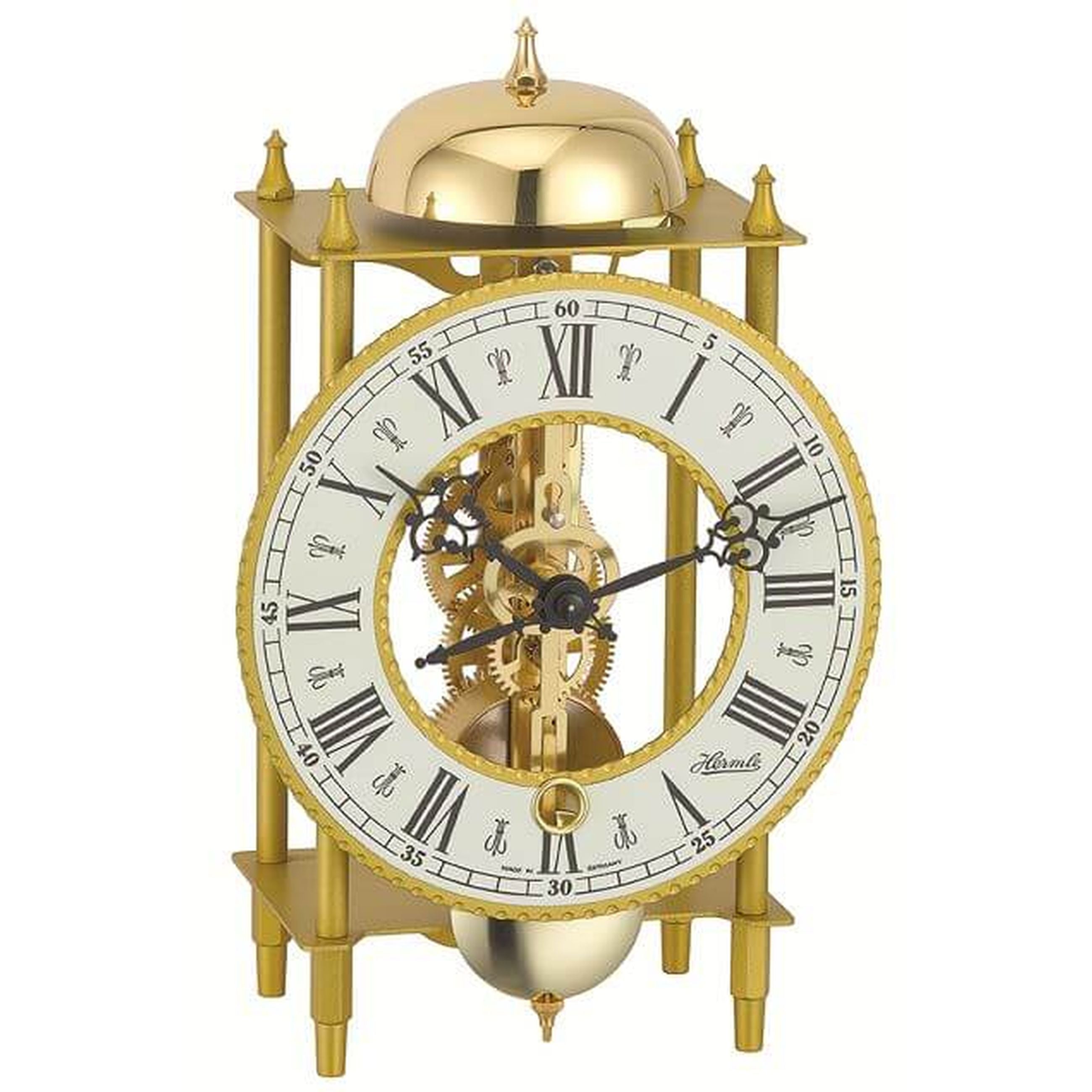 Hermle 23004-000711 Tischuhr York Skelett gold-gold