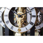 Hermle 23015-740721 Tischuhr Boston offen Schwarz Skelettwerk ohne Schlag
