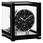 Hermle 23058-740352 Tischuhr Ewiger Kalender Schwarz mit Schwarzem Zifferblatt