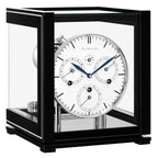 Hermle 23059-740352 Tischuhr Ewiger Kalender Schwarz mit weißem Zifferblatt