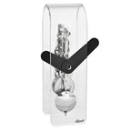 Hermle 23064-Y10721 Tischuhr Bogen Miles Acryl klar Zeiger Schwarz Werk Nickel
