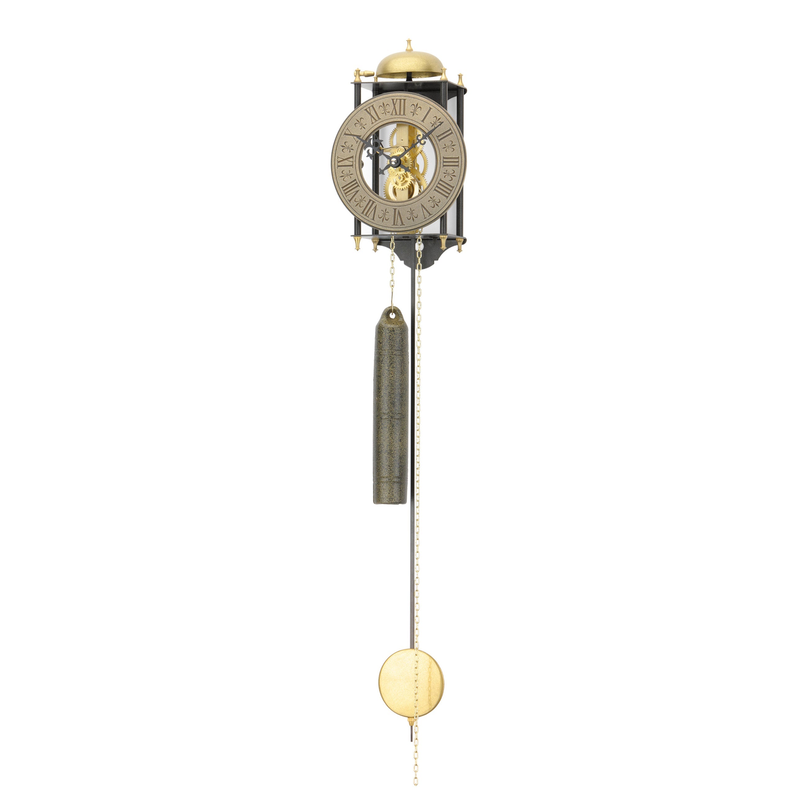 AMS H301 Mechanische Pendeluhr mit lackiertem Metallgehäuse und 8-Tage Schlagwerk