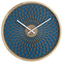 Hermle 30101-002100 Wanduhr Quarz rund blau
