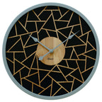 Hermle 30102-002100 Wanduhr Quarz rund Schwarz
