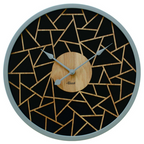Hermle 30102-002100 Wanduhr Quarz rund Schwarz
