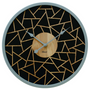 Hermle 30102-002100 Wanduhr Quarz rund Schwarz
