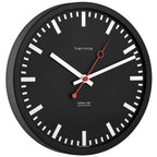Hermle 30471-742100 Bahnhofsuhr Grand Central rund Schwarz