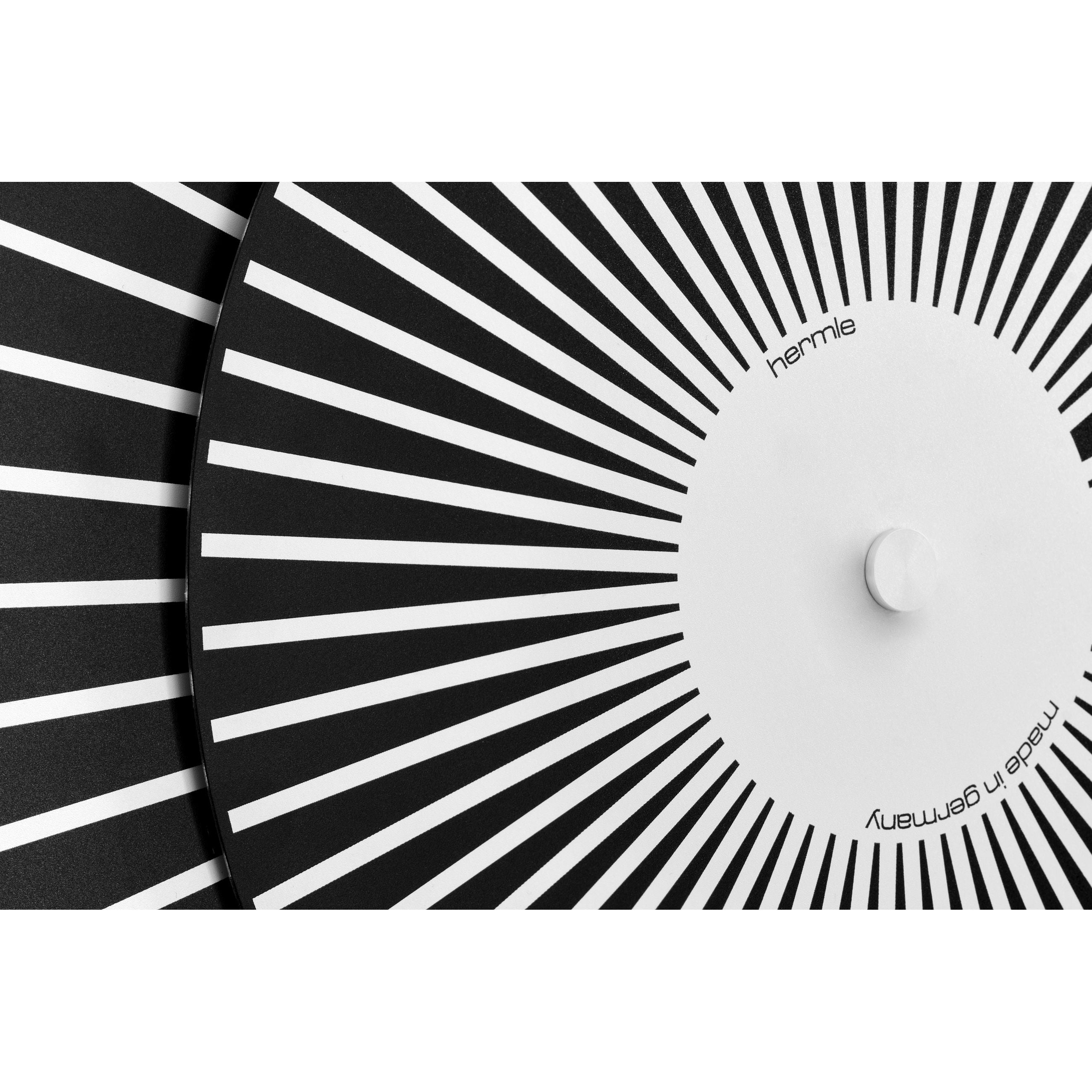 Hermle 30930-742100 Wanduhr 118-Zeiger Uhr Schwarz/Weiß Hermle