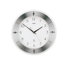 AMS F5848 Funkwanduhr mit facettiertem Mineralglas und geschliffenem Aluminium