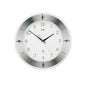 AMS F5848 Funkwanduhr mit facettiertem Mineralglas und geschliffenem Aluminium
