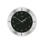 AMS F5849 Funkwanduhr mit facettiertem Mineralglas und geschliffenem Aluminium