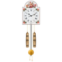 Hermle 61026-000261 Schilderuhr Giselle aus Holz mit blumigen Elementen Zahlenbild römisch