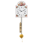 Hermle 61026-000711 Schilderuhr Giselle aus Holz mit blumigen Elementen Zahlenbild römisch