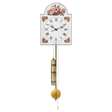 Hermle 61026-000711 Schilderuhr Giselle aus Holz mit blumigen Elementen Zahlenbild römisch