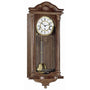 Hermle 70509-030141 Regulateur Fulham Nussbaum mit Dekorglas