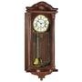 Hermle 70509-030341 Regulateur Fulham Nussbaum mit Dekorglas
