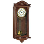 Hermle 70509-070341 Regulateur Fulham Mahagoni mit Dekorglas