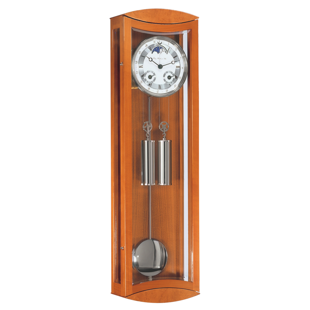 Hermle 70650-160058 Regulateur Mornigton Kirschbaum "FRANZ HERMLE & SOHN" mit Mondphase und K4