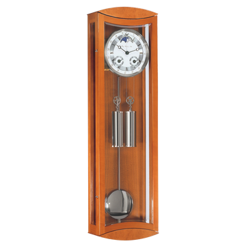Hermle 70650-160058 Regulateur Mornigton Kirschbaum "FRANZ HERMLE & SOHN" mit Mondphase und K4