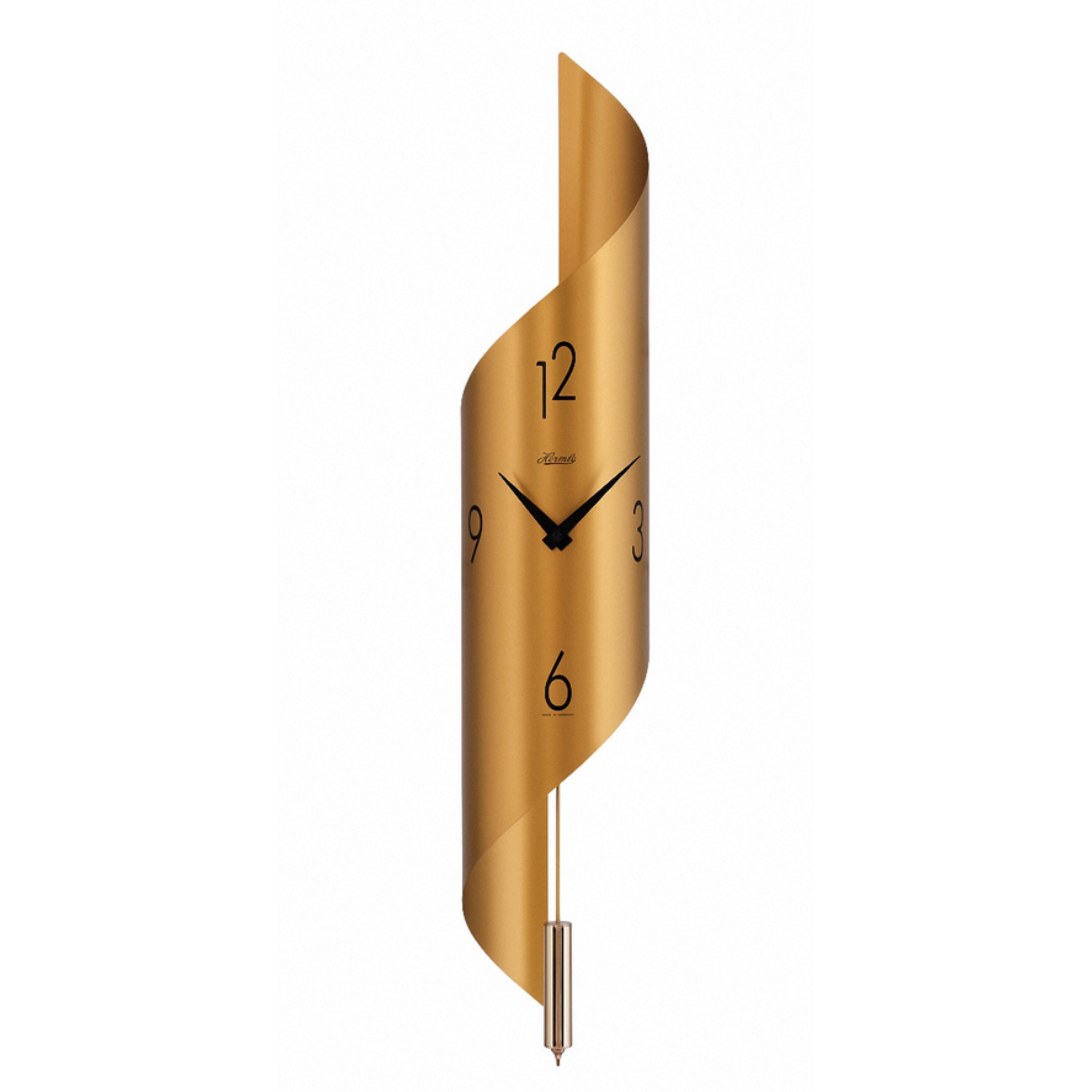 Hermle 70944-X62200 Regulateur Savanna II Edelstahl EAR, beidseitig goldfarbig lackiert