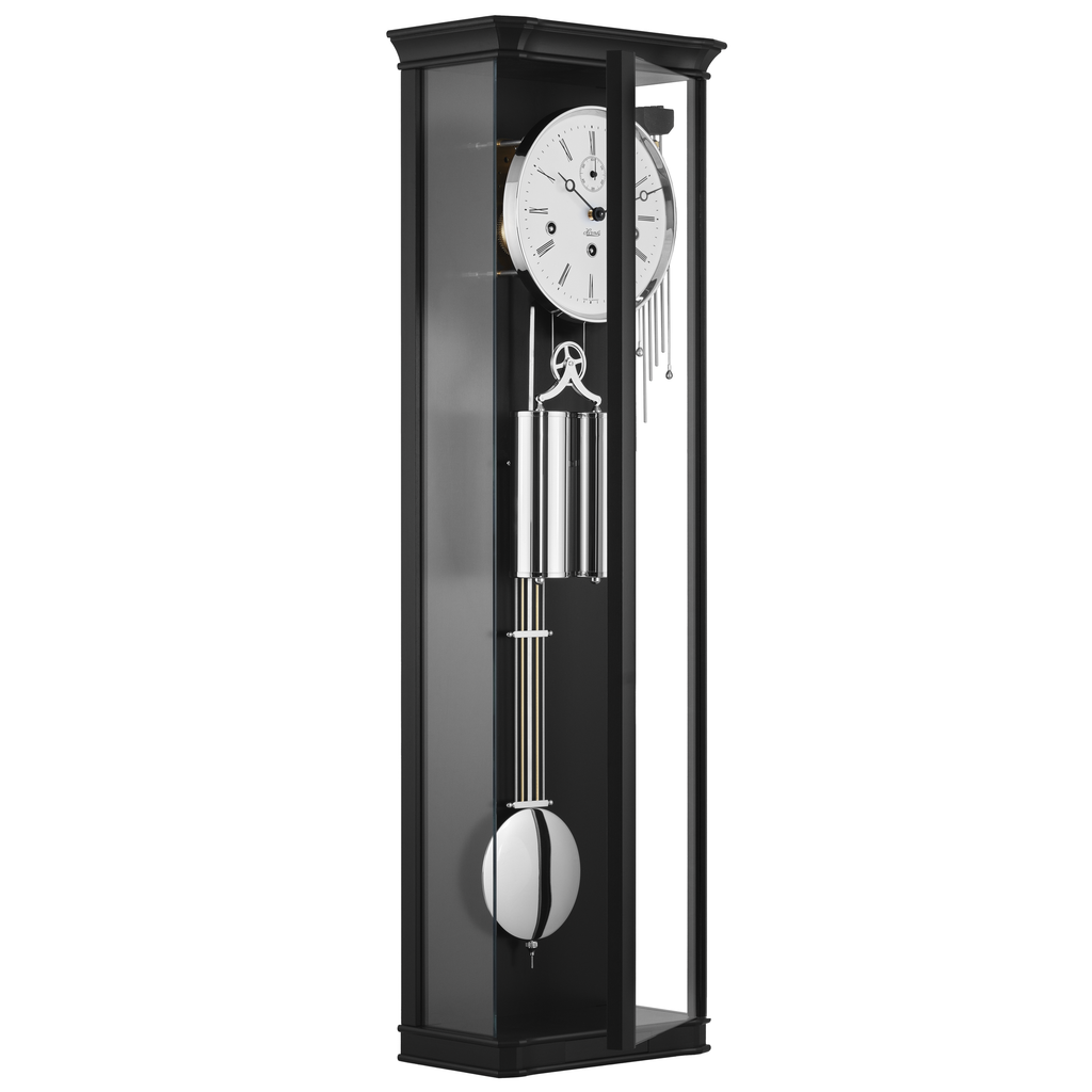 Hermle 71009-740351 Klassischer Regulateur William Schwarz-Nickel
