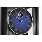 Hermle 71013-740761 Regulateur Hudson Franz Hermle und Sohn Monatsläufer Schwarz mit blauem Ziffernblatt und Mondkugel