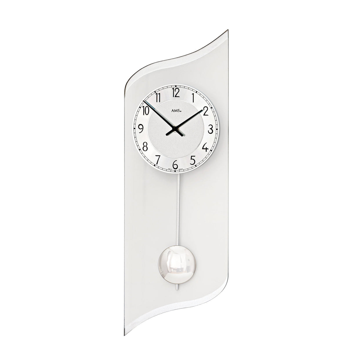 AMS W7436 Pendelwanduhr mit bedrucktem Mineralglas