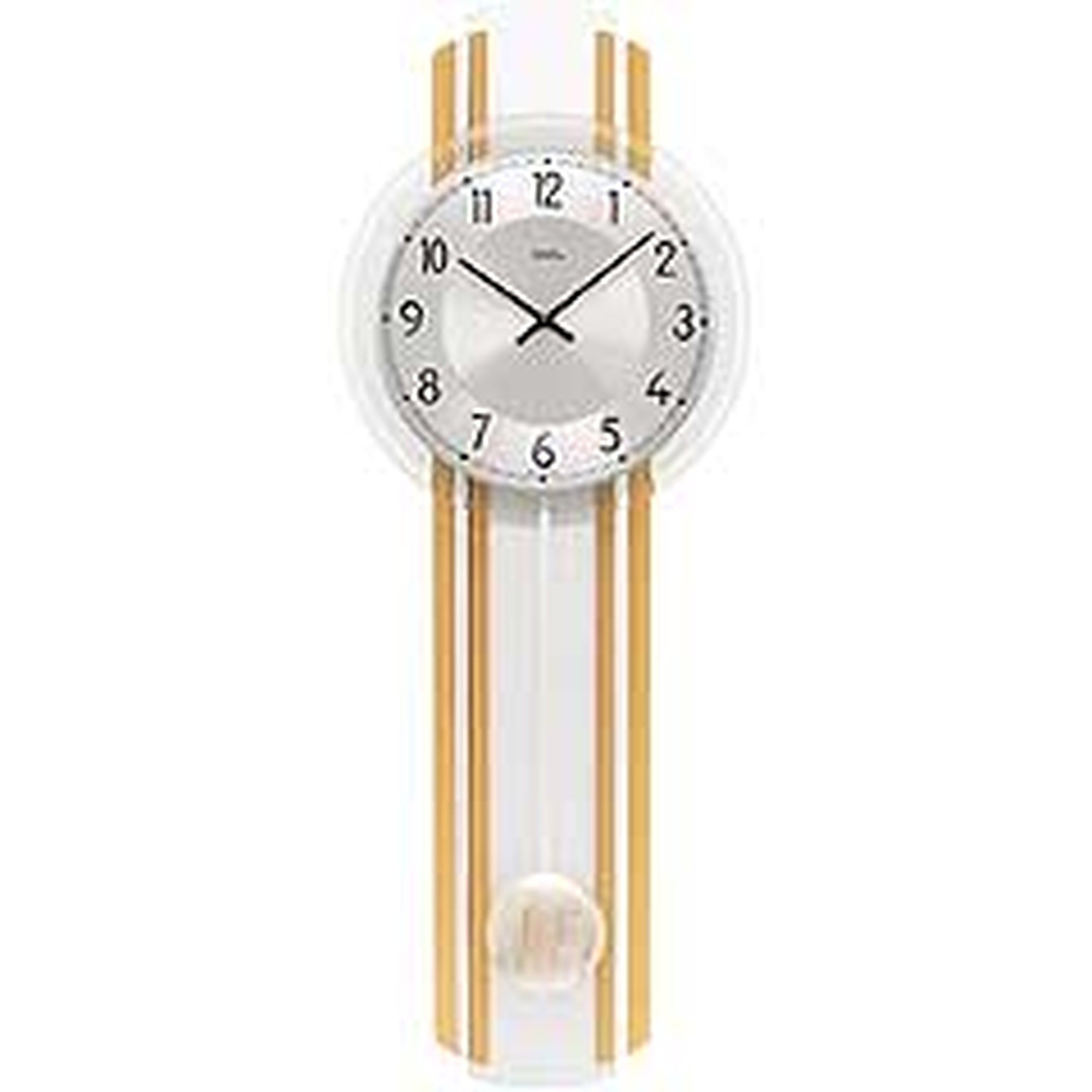 AMS W7473 Pendelwanduhr mit Buchen-Massivholzgehäuse