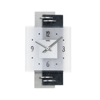 AMS W9245 Wanduhr mit Schieferstruktur und Aluminium-Applikationen