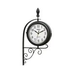 AMS W9433 Doppelseitige und drehbare Wanduhr für Außenbereiche