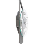 AMS W9682 Wanduhr mit 3D-Holzgehäuse anthrazitlackiert