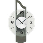 AMS W9682 Wanduhr mit 3D-Holzgehäuse anthrazitlackiert