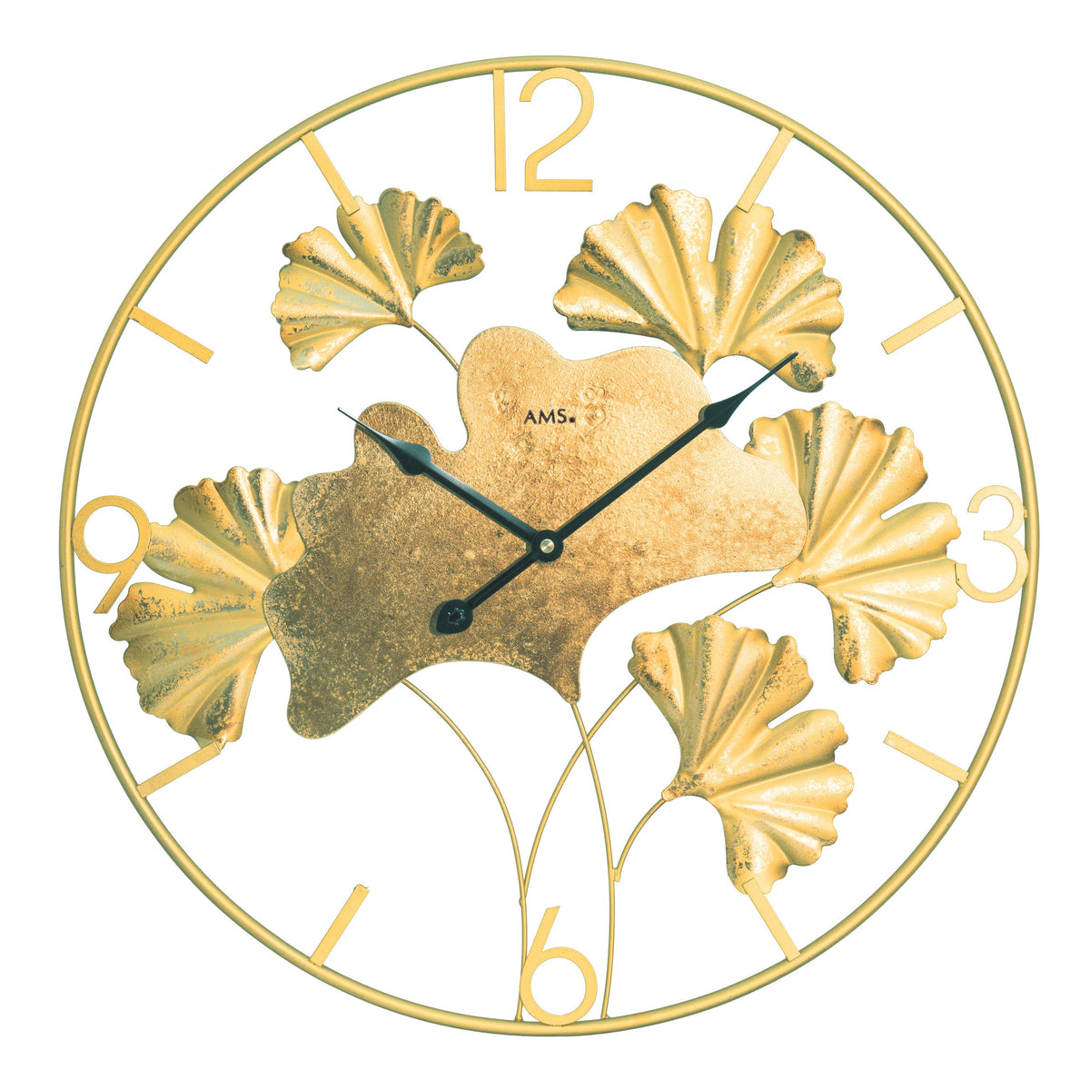 AMS W9703 Wanduhr mit lackiertem Metallgehäuse