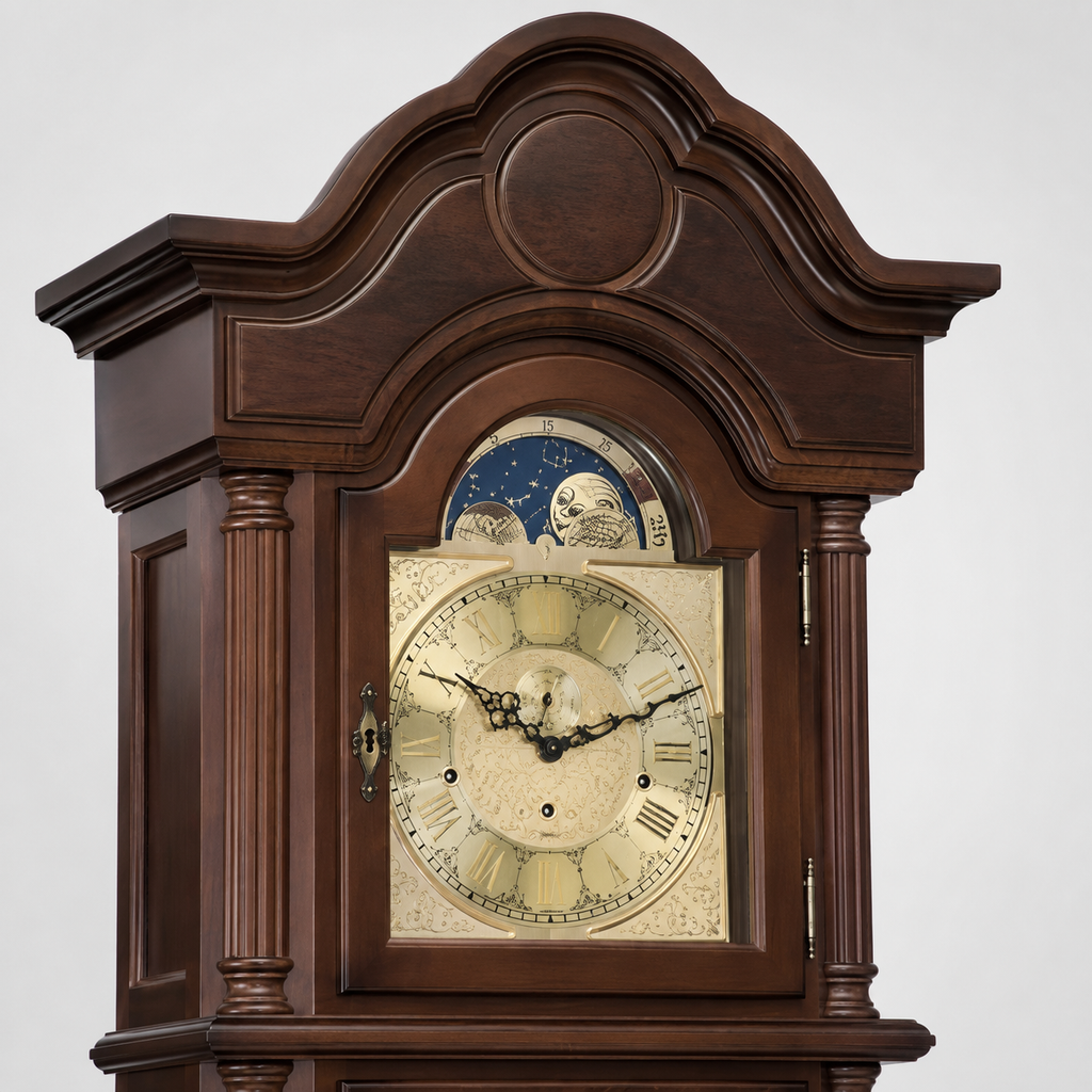 Hermle 01093-031171 Standuhr Temple Nussbaum mit Tonröhren