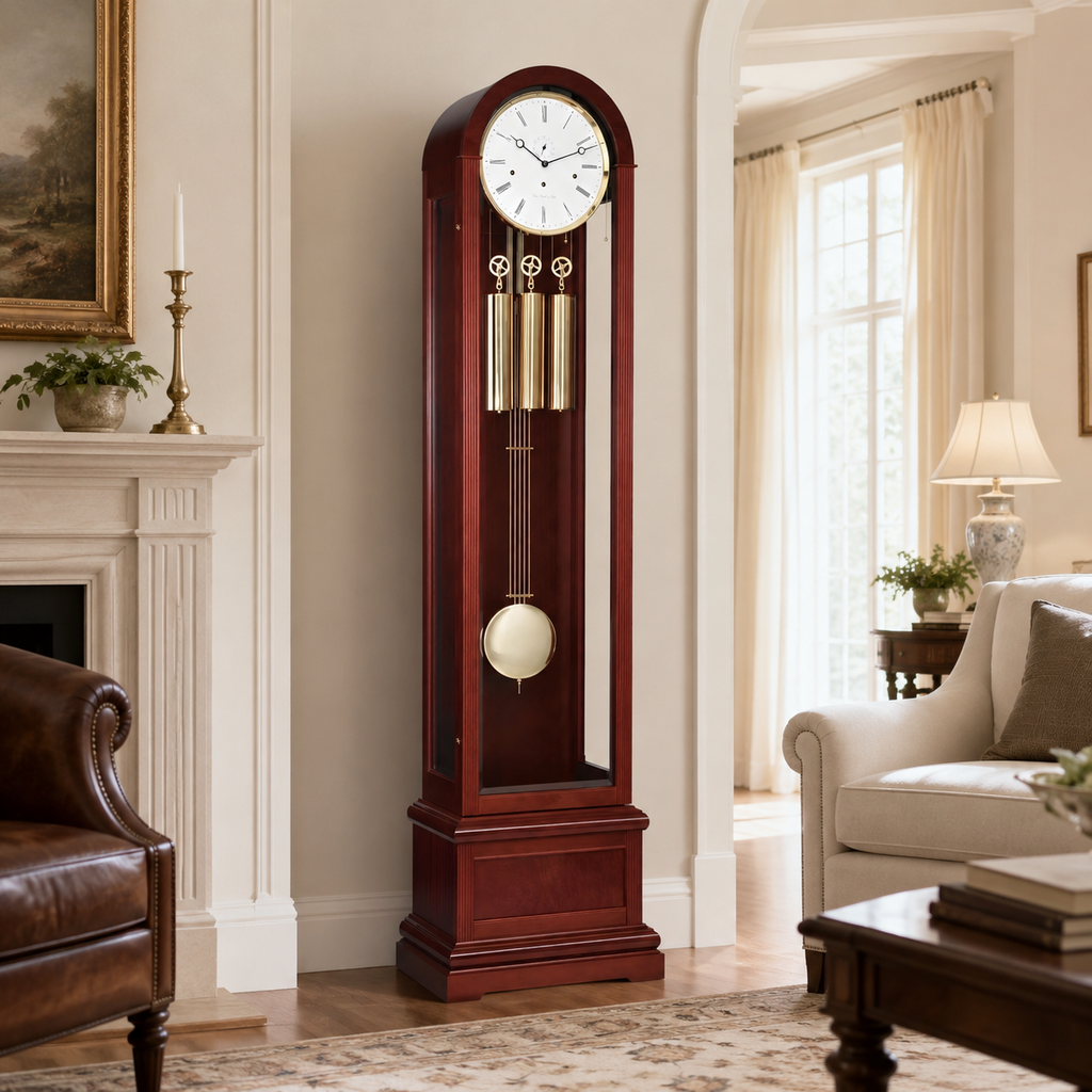 Hermle 01087-070461 Standuhr Charlotte "Franz Hermle & Sohn" Mahagoni