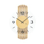 AMS W9695 Wanduhr mit feingefräster Rückwand in Messingoptik