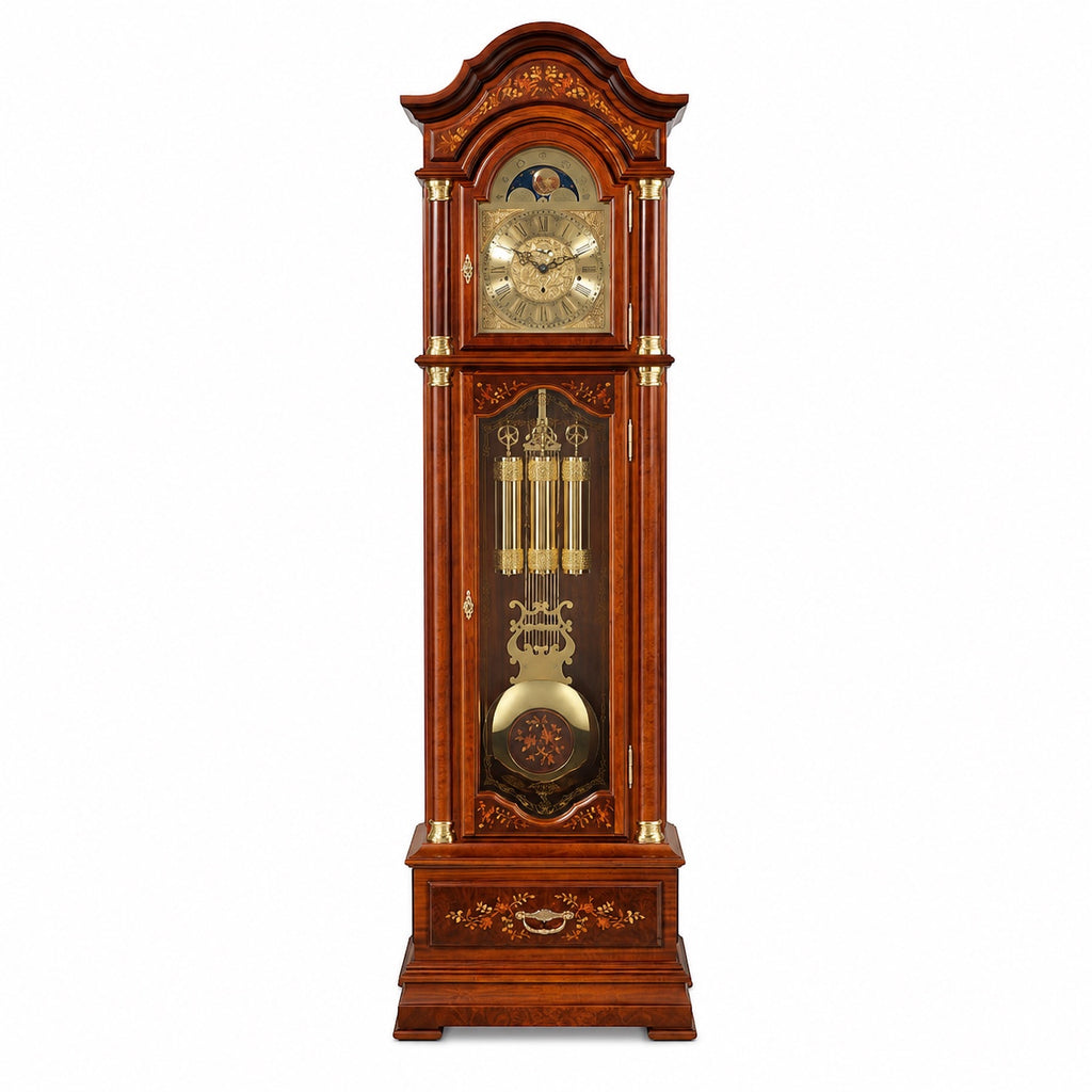 Astra Design AD210-02 Standuhr „Residenz“ aus Nussbaum