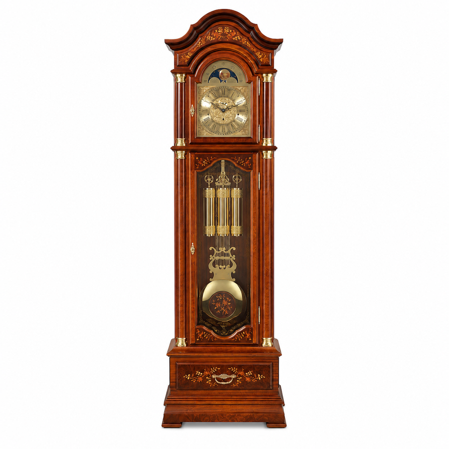 Astra Design AD210-02 Standuhr „Residenz“ aus Nussbaum