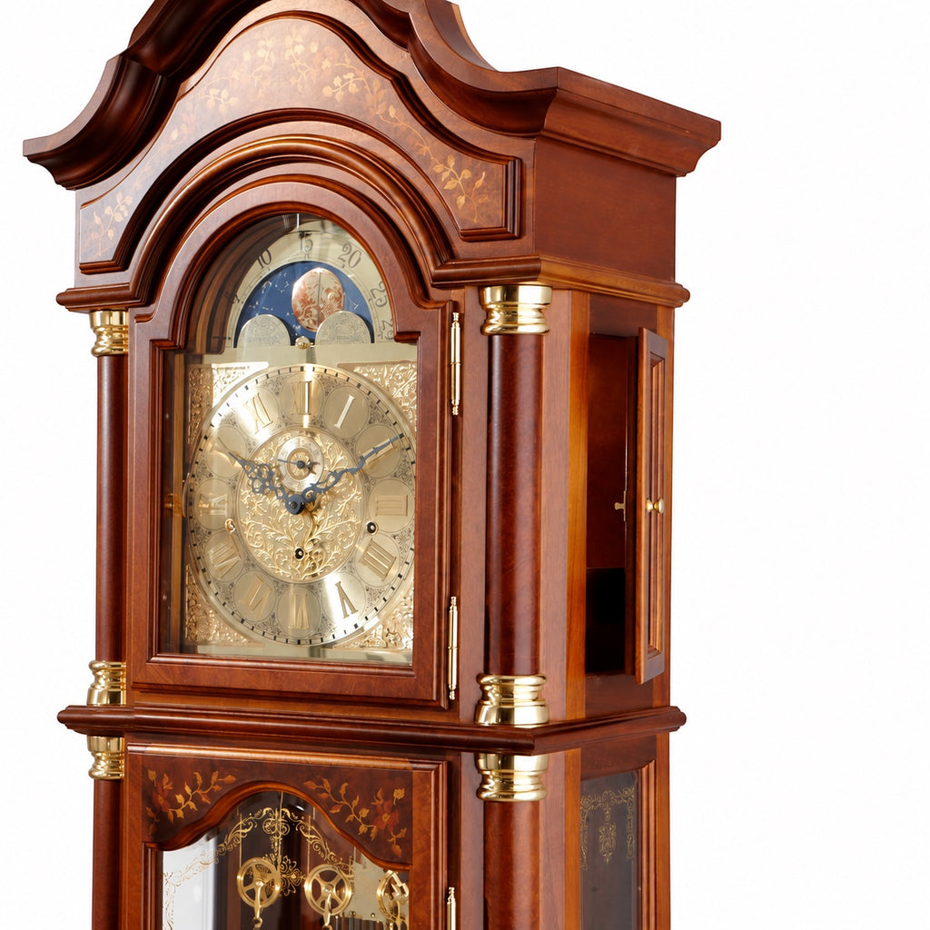 Astra Design AD210-02 Standuhr „Residenz“ aus Nussbaum