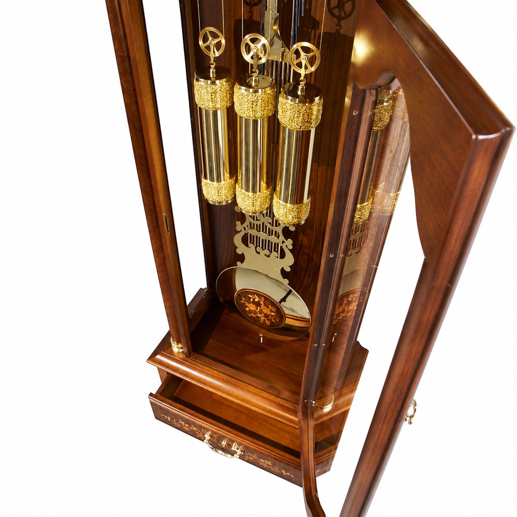 Astra Design AD210-02 Standuhr „Residenz“ aus Nussbaum