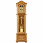 Astra Design AD210-03 Standuhr „Grafenhof“ aus massiver Eiche