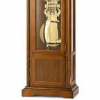 AMS S2011-1 Standuhr mit Nussbaum-Massivholzgehäuse und mechanischem Kettenzugwerk