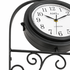 AMS W9433 Doppelseitige und drehbare Wanduhr für Außenbereiche