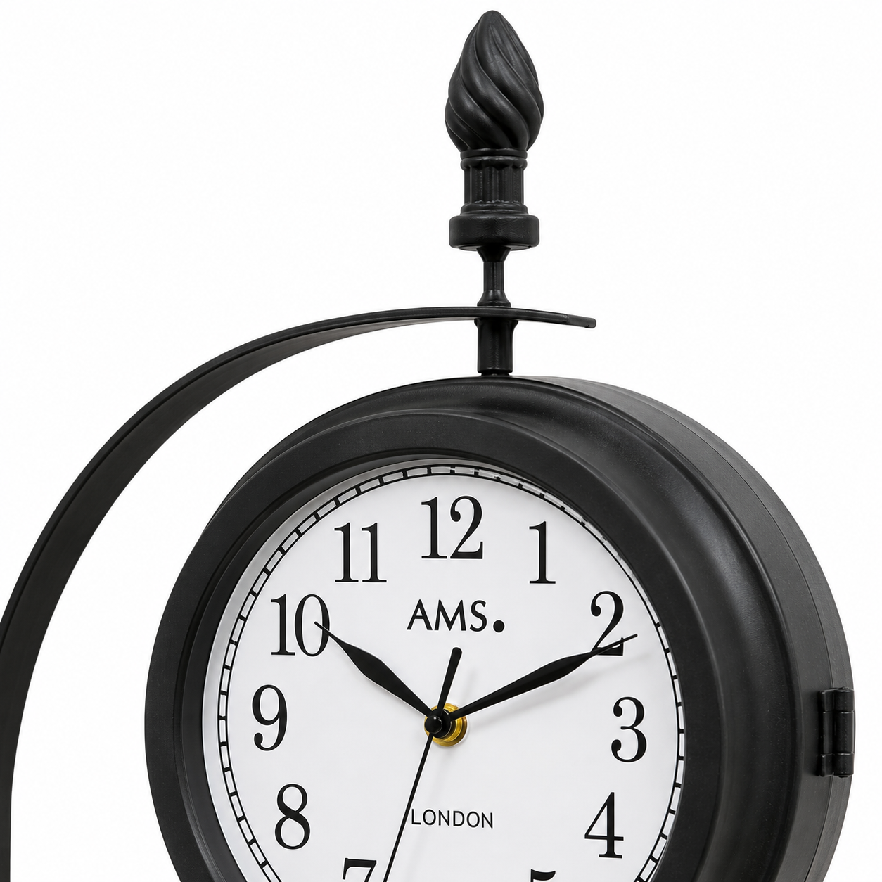 AMS W9433 Doppelseitige und drehbare Wanduhr für Außenbereiche