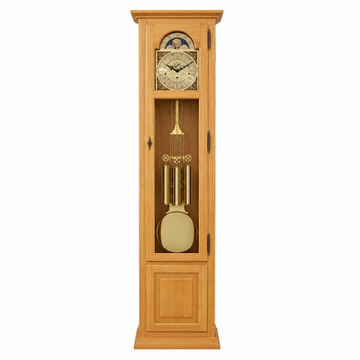 Astra Design AD210-01B Standuhr „Aurelia“ aus massiver Buche - wahlweise auch in Eiche und Kirsche