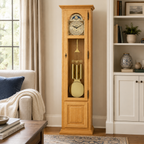Astra Design AD210-01E Standuhr „Aurelia“ aus massiver Eiche - wahlweise auch in Buche und Kirsche