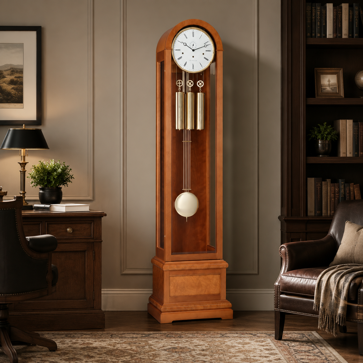 Hermle 01087-160461 Standuhr Charlotte "Franz Hermle & Sohn" Kirschbaum