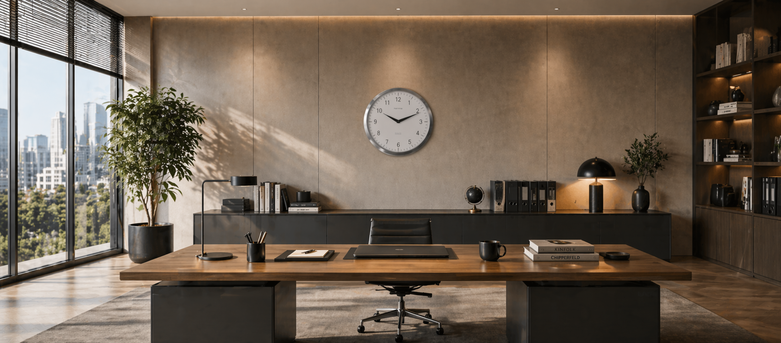 Moderne Bürouhren – Funktion trifft Design